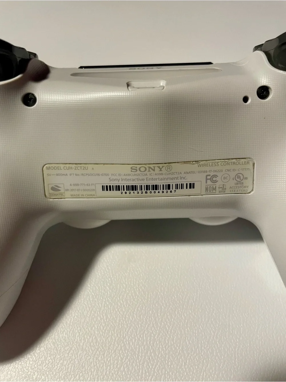 Sony PS4 DualShock 4 Wireless Controller Glacier White V2 CUH-ZCT2U Good Tested